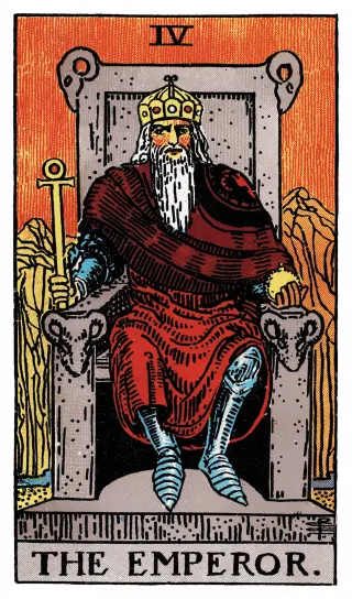 Der Herrscher – Rider-Waite-Tarot