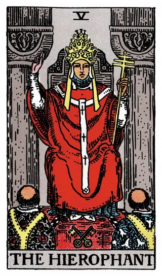 Der Hierophant – Rider-Waite-Tarot