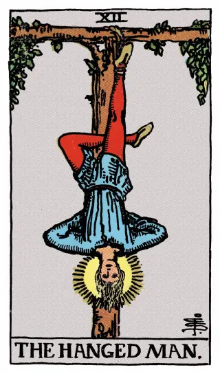 Der Gehängte – Rider-Waite-Tarot