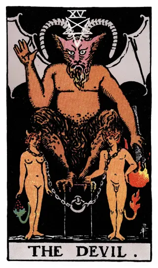 Der Teufel – Rider-Waite-Tarot