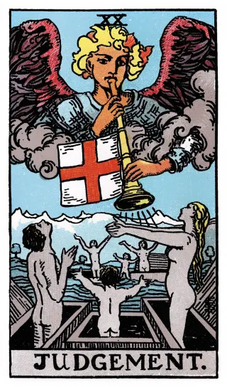Das Gericht – Rider-Waite-Tarot