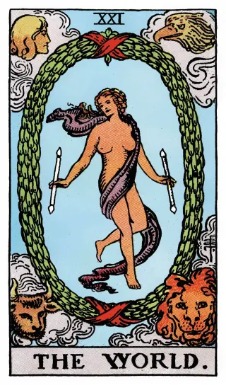 Die Welt – Rider-Waite-Tarot