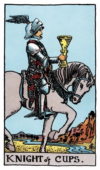 Ritter der Kelche – Rider-Waite-Tarot