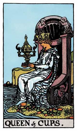 Königin der Kelche – Rider-Waite-Tarot