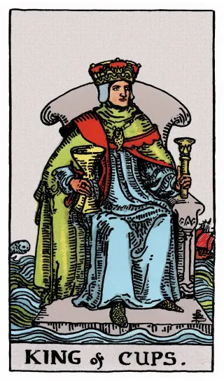 König der Kelche – Rider-Waite-Tarot