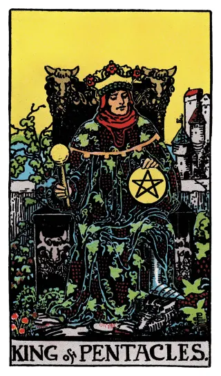 König der Münzen – Rider-Waite-Tarot