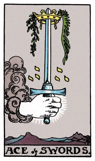 Ass der Schwerter – Rider-Waite-Tarot