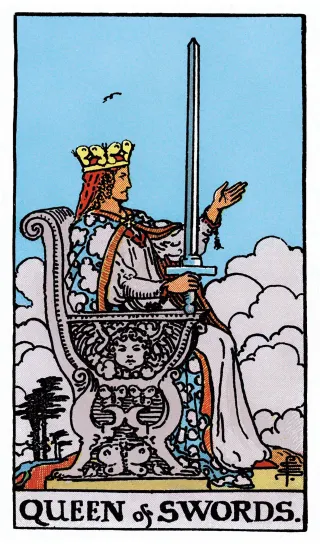 Königin der Schwerter – Rider-Waite-Tarot